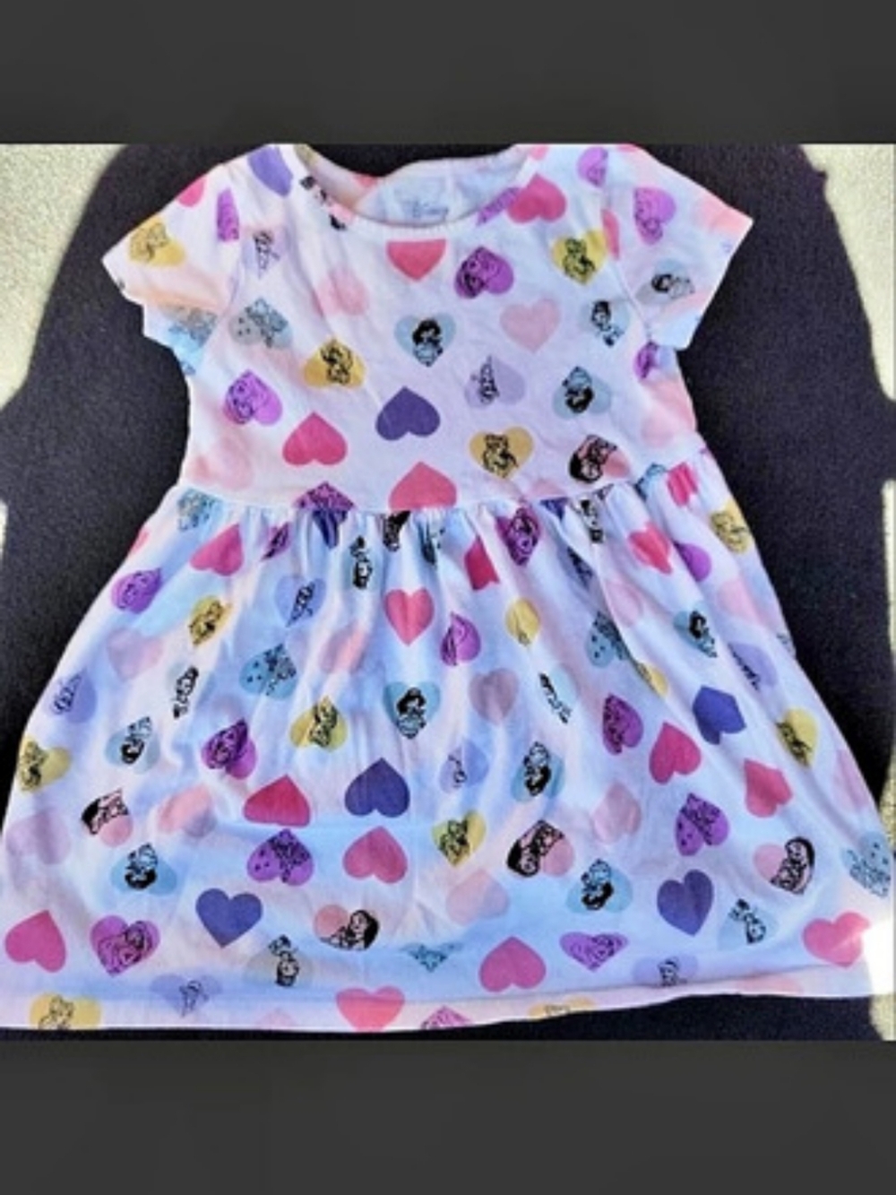 Disney Girls Animal Print Dress in Blue & Pink 18 Months